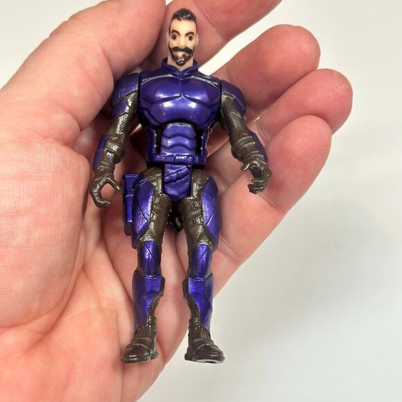 Torn Final Faction Action Figure Purple Toy Reversible Head Covert Ops - Picture 1 of 7